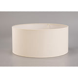 Victoria Round Lampshade - Ivory Cream, 50 x 22.5cm