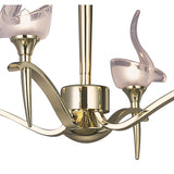 Viena 53cm Telescopic Round 4 Light Chandelier - Polished Brass