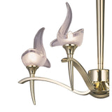 Viena 53cm Telescopic Round 4 Light Chandelier - Polished Brass