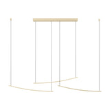 Villeggi Pendant Light - Matt Brass