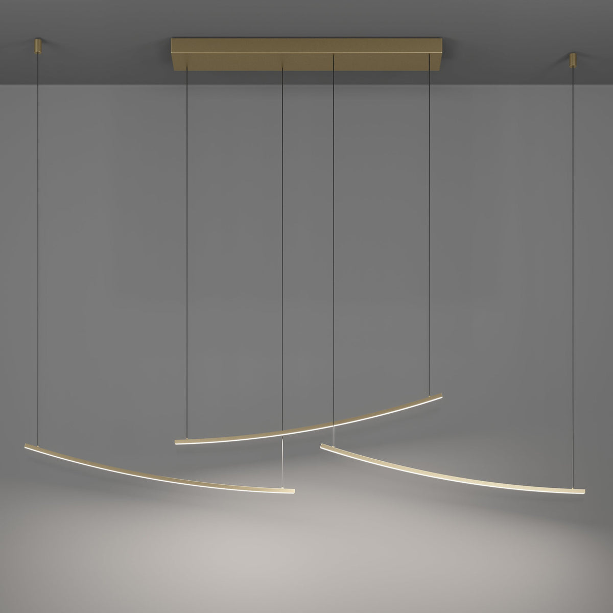 Villeggi Pendant Light - Matt Brass