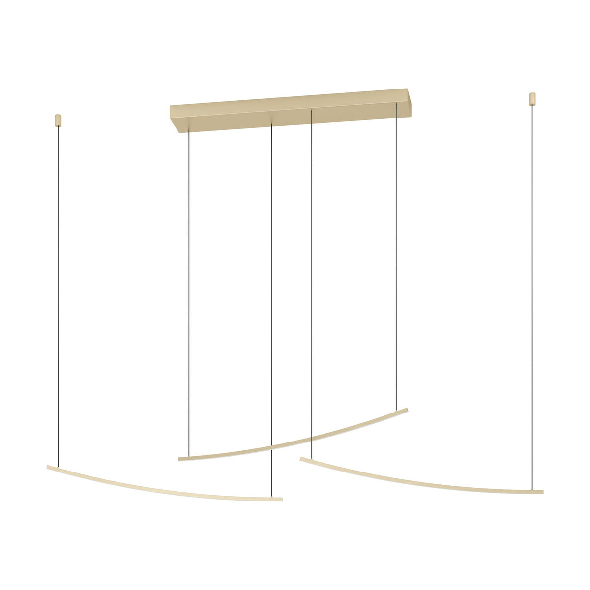 Villeggi Pendant Light - Matt Brass
