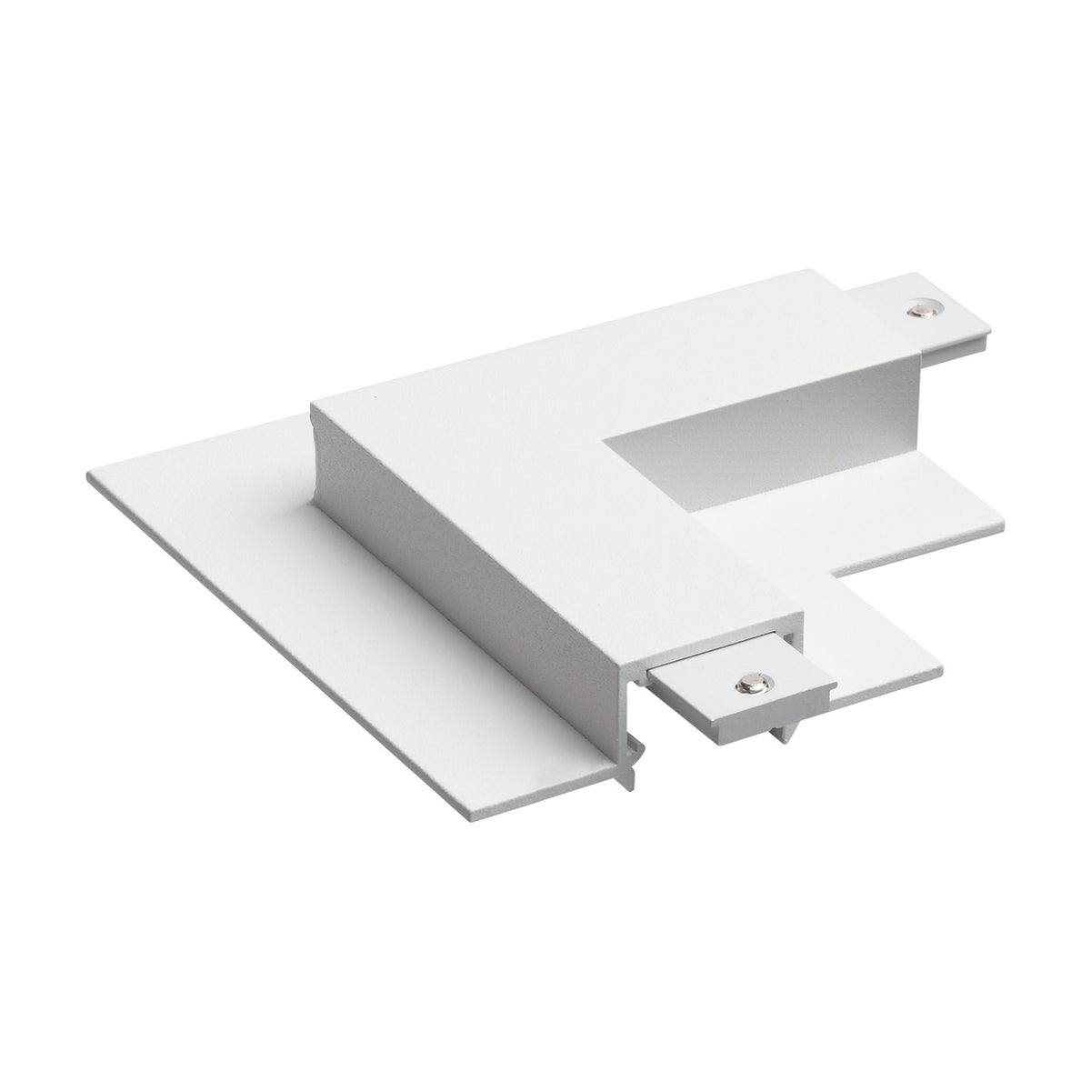 Viora Recessed Magnetic Track L-Connector - White