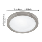 Virnanne LED 3 Light Outdoor Wall Light - Stainless Steel
