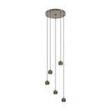 Visvette 5 Light Pendant - Dark Bronze