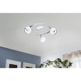 Visvette LED Ceiling Spotlight 29cm - White & Chrome