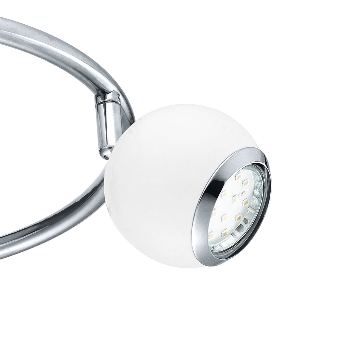 Visvette LED Ceiling Spotlight 29cm - White & Chrome