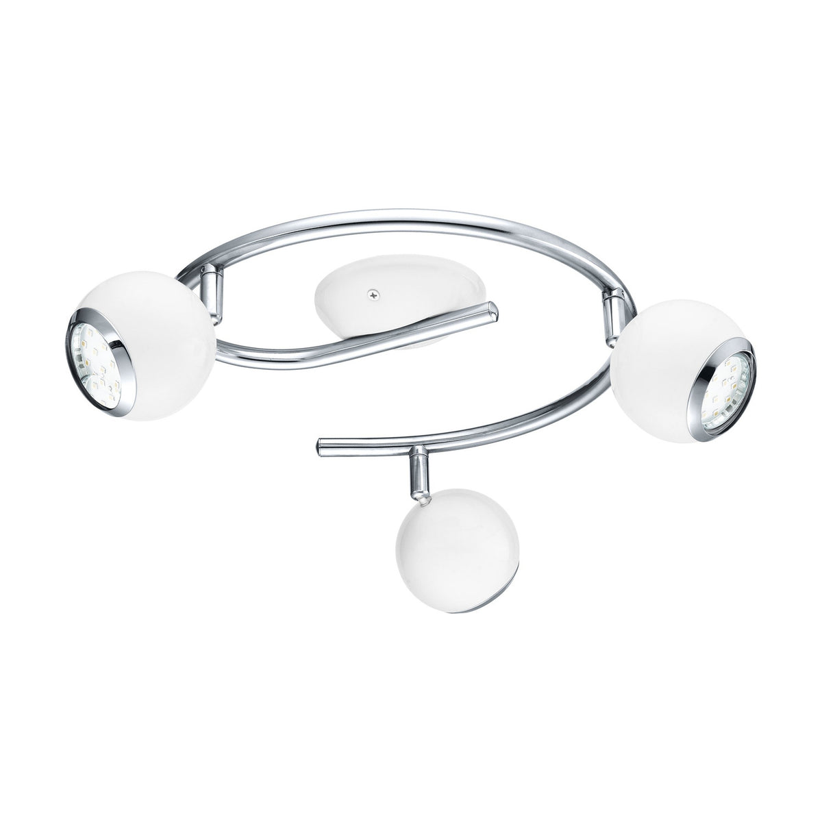 Visvette LED Ceiling Spotlight 29cm - White & Chrome