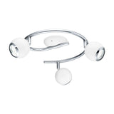 Visvette LED Ceiling Spotlight 29cm - White & Chrome