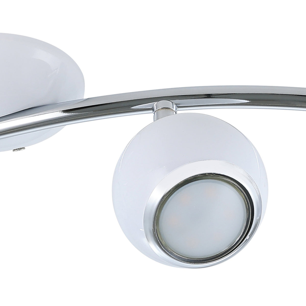 Visvette LED Ceiling Spotlight 64cm - White & Chrome