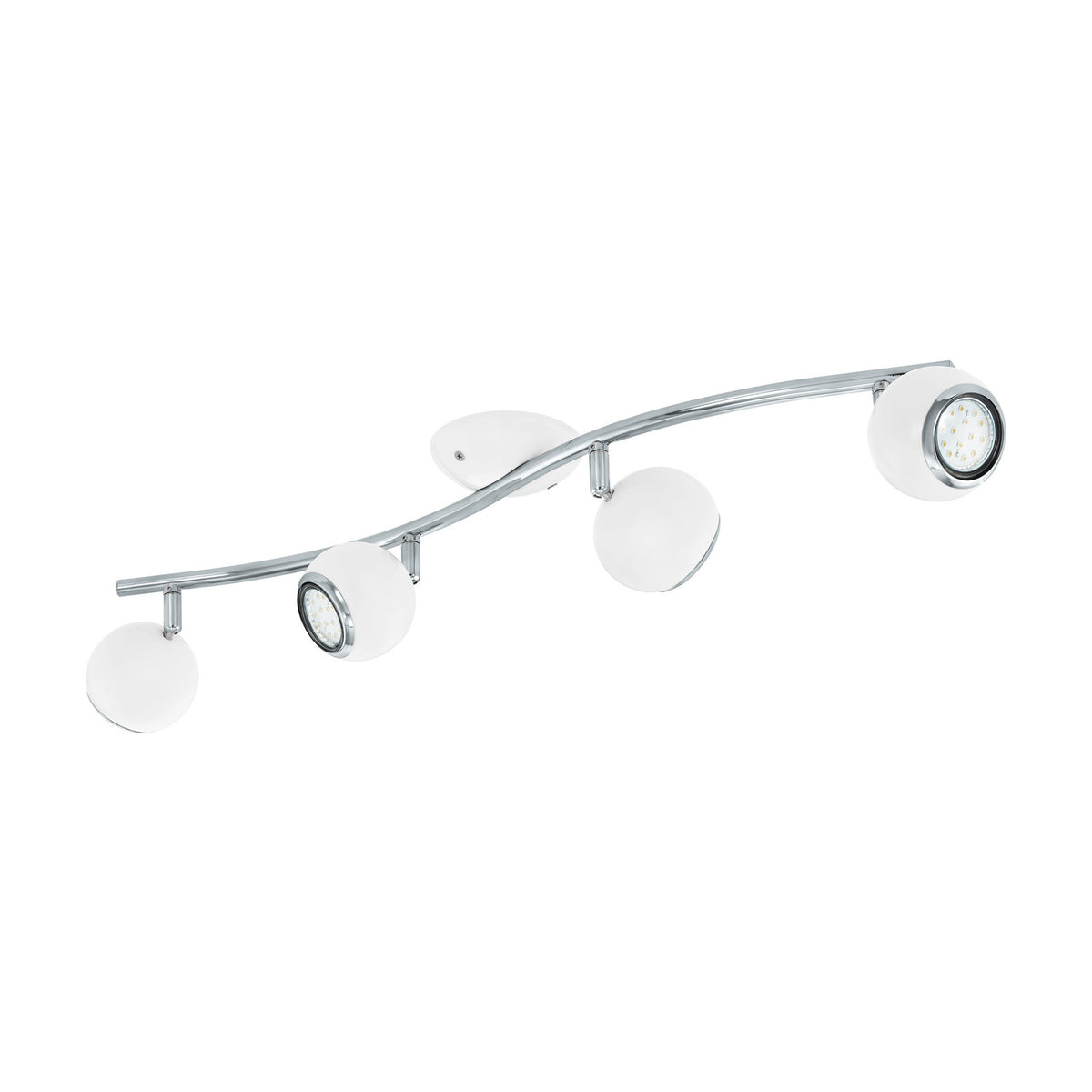 Visvette LED Ceiling Spotlight 64cm - White & Chrome