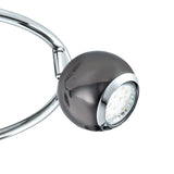 Visvette LED Ceiling Spotlight - Black Nickel & Chrome