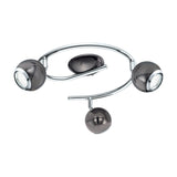 Visvette LED Ceiling Spotlight - Black Nickel & Chrome