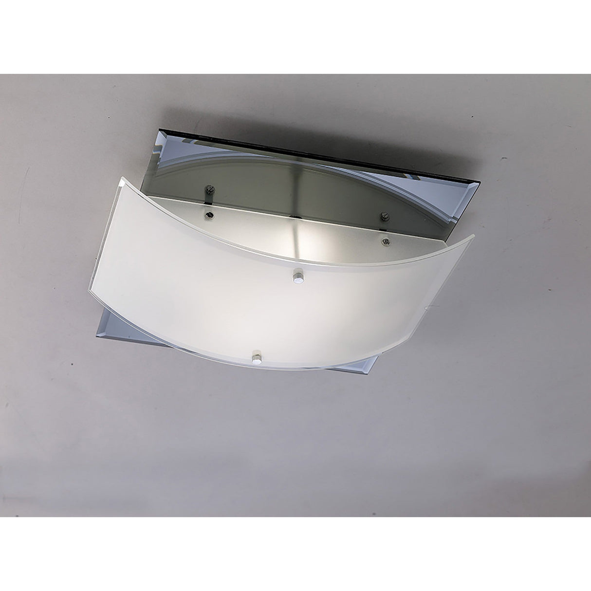 Vito 2 Light Smoked Mirror Flush Ceiling Light – Polished Chrome