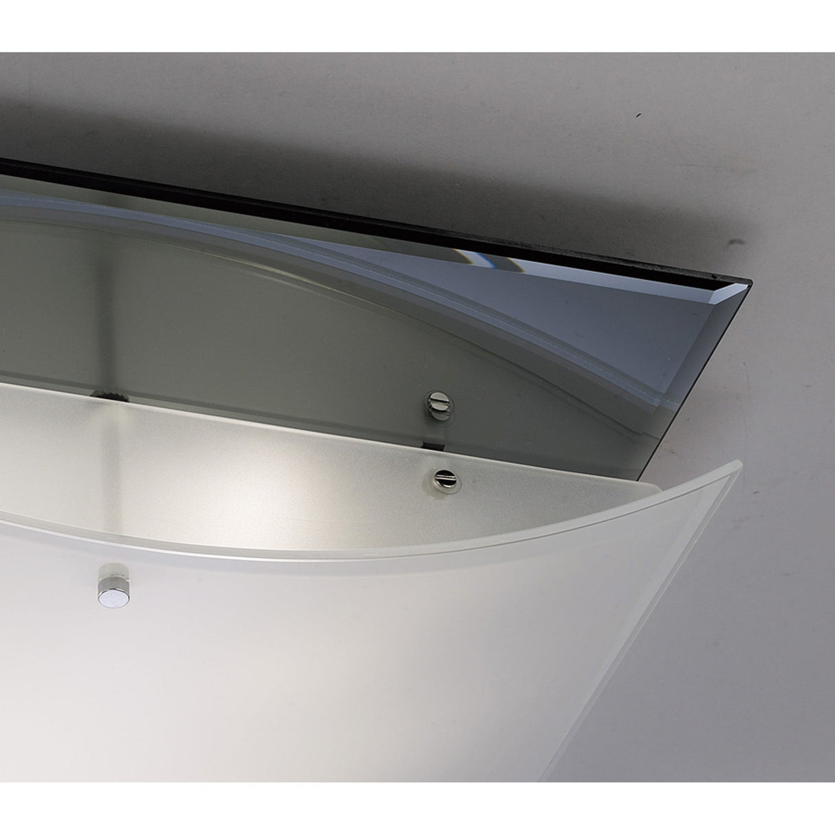 Vito 3 Light Smoked Mirror Flush Ceiling Light – Polished Chrome
