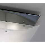 Vito 3 Light Smoked Mirror Flush Ceiling Light – Polished Chrome