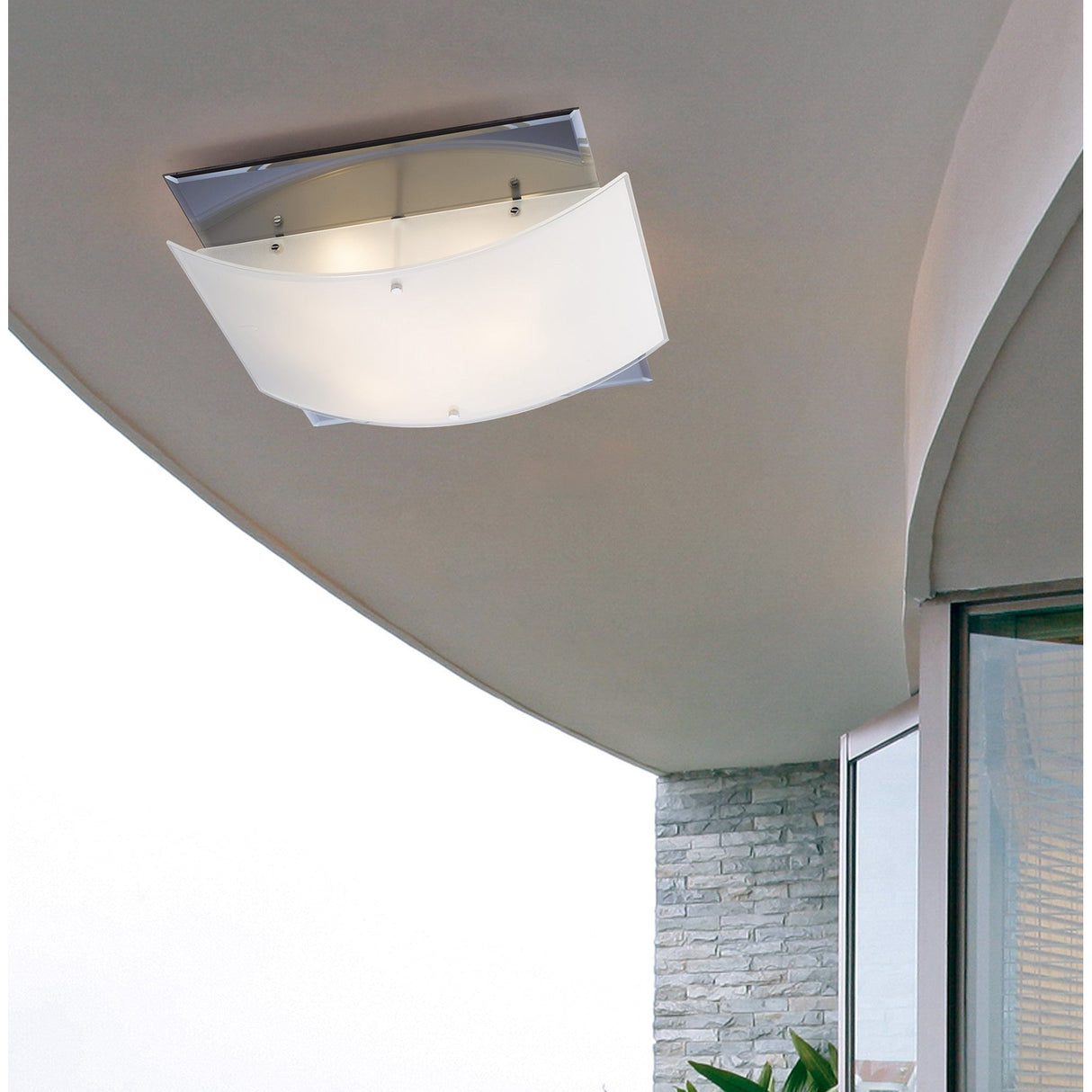 Vito 3 Light Smoked Mirror Flush Ceiling Light – Polished Chrome