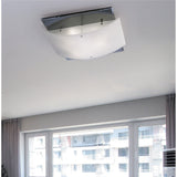 Vito 3 Light Mirror Flush Ceiling Light – Polished Chrome