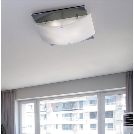 Vito 3 Light Mirror Flush Ceiling Light – Polished Chrome