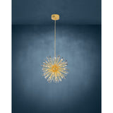 Vivaldo 1 Clear Glass 21 Light Pendant - Gold