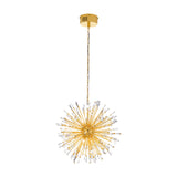Vivaldo 1 Clear Glass 21 Light Pendant - Gold