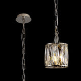 Vivienne 17cm 1 Light Crystal Pendant Light - Polished Nickel