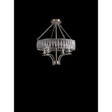 Vivienne 50cm 4 Light Crystal Chandelier/Semi Ceiling - Polished Nickel