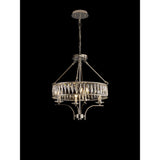 Vivienne 50cm 4 Light Crystal Chandelier/Semi Ceiling - Polished Nickel
