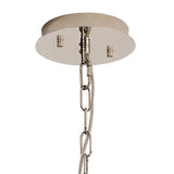 Vivienne 60cm 6 Light Crystal Chandelier/Semi Ceiling - Polished Nickel