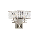 Vivienne 2 Light Crystal Wall Light - Polished Nickel