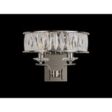 Vivienne 2 Light Crystal Wall Light - Polished Nickel