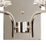 Vivienne 2 Light Crystal Wall Light - Polished Nickel