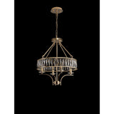Vivienne 50cm 4 Light Crystal Chandelier/Semi Ceiling - French Gold