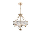 Vivienne 50cm 4 Light Crystal Chandelier/Semi Ceiling - French Gold