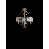 Vivienne 50cm 4 Light Crystal Chandelier/Semi Ceiling - French Gold