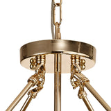 Vivienne 50cm 4 Light Crystal Chandelier/Semi Ceiling - French Gold