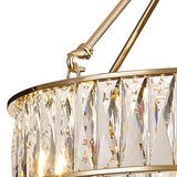 Vivienne 50cm 4 Light Crystal Chandelier/Semi Ceiling - French Gold