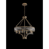 Vivienne 60cm 6 Light Crystal Chandelier/Semi Ceiling - French Gold