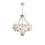 Vivienne 60cm 6 Light Crystal Chandelier/Semi Ceiling - French Gold