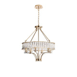 Vivienne 60cm 6 Light Crystal Chandelier/Semi Ceiling - French Gold