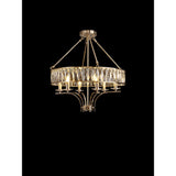 Vivienne 60cm 6 Light Crystal Chandelier/Semi Ceiling - French Gold