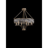 Vivienne 60cm 6 Light Crystal Chandelier/Semi Ceiling - French Gold