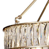 Vivienne 60cm 6 Light Crystal Chandelier/Semi Ceiling - French Gold