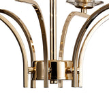 Vivienne 60cm 6 Light Crystal Chandelier/Semi Ceiling - French Gold