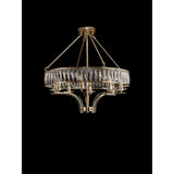 Vivienne 70cm 8 Light Crystal Chandelier/Semi Ceiling - French Gold