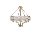 Vivienne 70cm 8 Light Crystal Chandelier/Semi Ceiling - French Gold