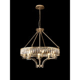 Vivienne 70cm 8 Light Crystal Chandelier/Semi Ceiling - French Gold