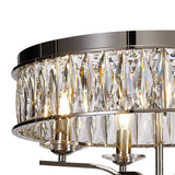 Vivienne 4 Light Crystal Semi-Flush Ceiling Light – Polished Nickel