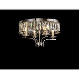 Vivienne 4 Light Crystal Semi-Flush Ceiling Light – Polished Nickel