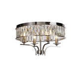 Vivienne 4 Light Crystal Semi-Flush Ceiling Light – Polished Nickel